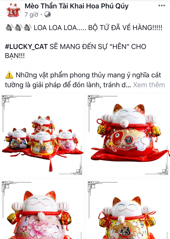 Một quảng c&aacute;o &ldquo;m&egrave;o thần t&agrave;i phong thuỷ&rdquo; mang đến may mắn v&agrave; tiền bạc cho kh&aacute;ch h&agrave;ng.