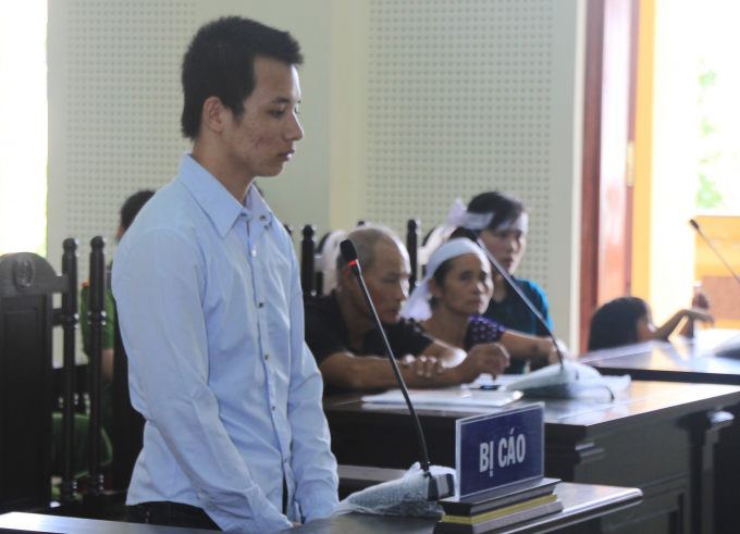 Phan Đ&igrave;nh Quảng tại phi&ecirc;n t&ograve;a ng&agrave;y 9/8.