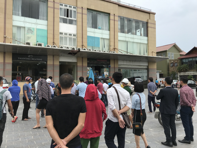 Hiện trường nơi xảy ra sự việc.