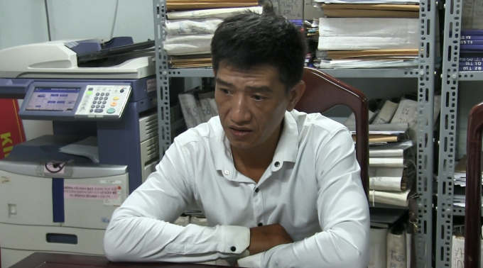 Đối tượng Sang tại cơ quan c&ocirc;ng an