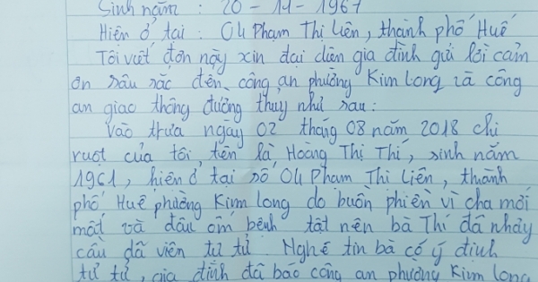 Chiến sĩ công an cứu người, người dân cảm kích viết tâm thư cảm ơn