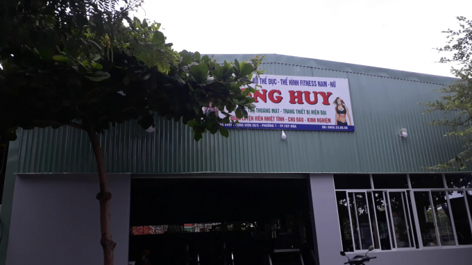 Ph&ograve;ng tập Gym của C&ocirc;ng ty Song Huy cho&aacute;n hết đất c&ocirc;ng vi&ecirc;n 26/3 TP Tuy H&ograve;a.