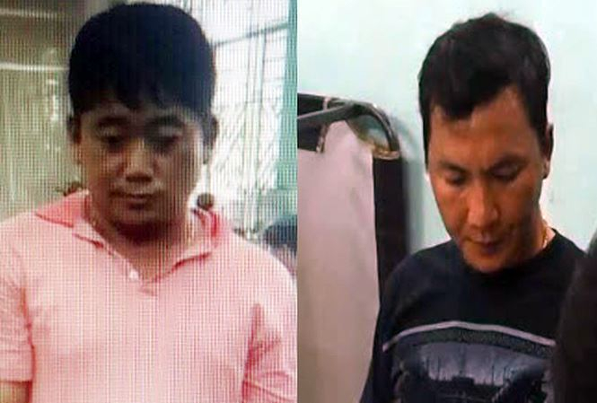 Trần Xu&acirc;n Dũng (tr&aacute;i sang) được t&ograve;a cho đi gi&aacute;m định t&acirc;m thần. Ảnh: CA