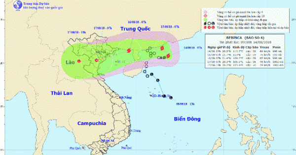 Bão số 4 tràn vào Vịnh Bắc bộ gây mưa lớn toàn miền Bắc