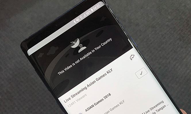 Hiện nay, người d&ugrave;ng Việt Nam kh&ocirc;ng c&ograve;n xem được livestream Asiad 2018 qua Vidio.