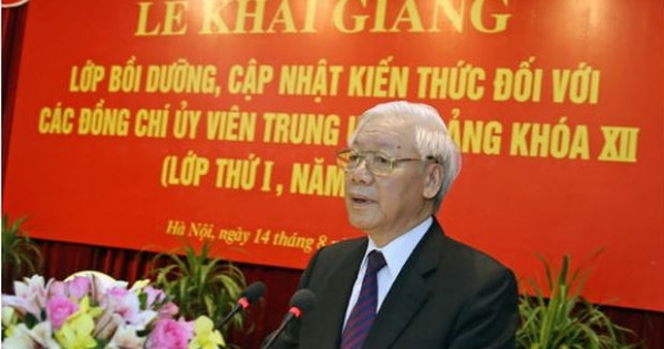 Tổng Bí thư Nguyễn Phú Trọng: Phải học tập nghiêm túc với tinh thần cầu thị