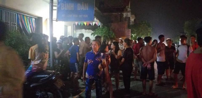 Hiện trường nơi xảy ra sự việc.