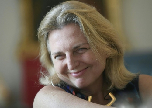 Ngoại trưởng &Aacute;o&nbsp;Karin Kneissl. (Ảnh:&nbsp;AFP).