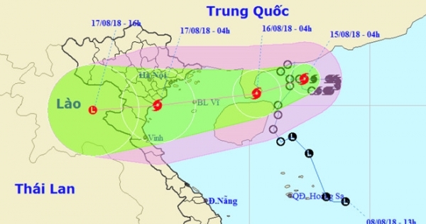 Học sinh Hà Nội có thể được nghỉ khi bão số 4 đổ bộ