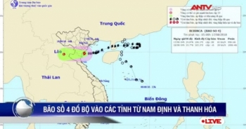 Bão số 4 đổ bộ vào đất liền và suy yếu thành áp thấp nhiệt đới