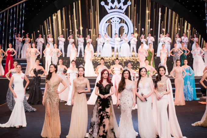 Diệu Hoa, H&agrave; Kiều Anh c&ugrave;ng đọ sắc với v&aacute;y Ho&agrave;ng Hải