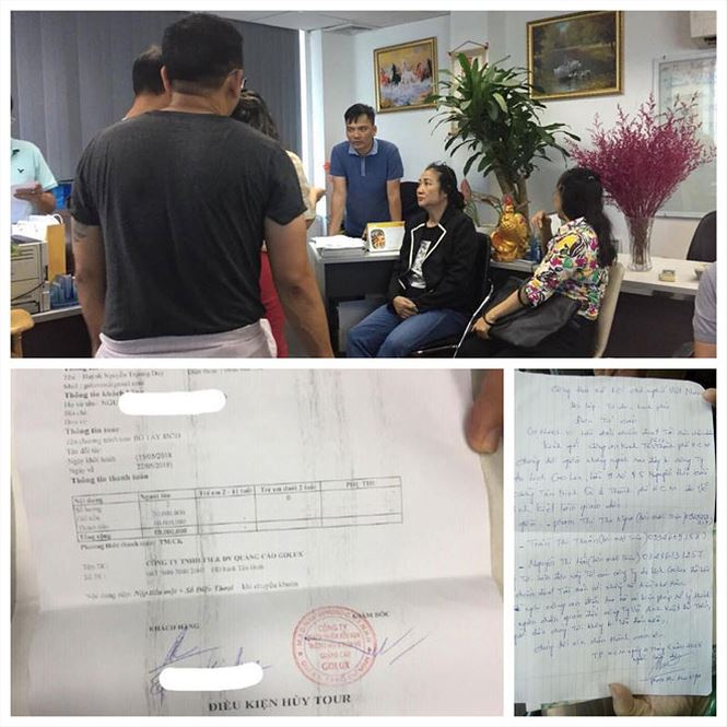 &ETH;ơn tố c&aacute;o c&ugrave;ng hợp đồng Cty du lịch chui k&yacute; với kh&aacute;ch h&agrave;ng.