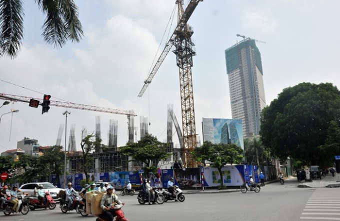 Dự &aacute;n Khu t&ograve;a th&aacute;p thi&ecirc;n ni&ecirc;n kỷ H&agrave; T&acirc;y nằm ở ng&atilde; tư Chu Văn An - Quang Trung.