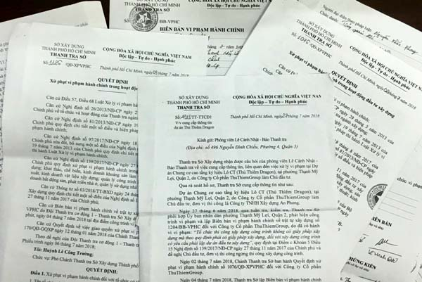 Dư luận quan t&acirc;m hiện nay Dự &aacute;n Thủ Thi&ecirc;m Dragon đ&atilde; c&oacute; văn bản chấp thuận mở b&aacute;n của cơ quan c&oacute; thẩm quyền chưa? Ảnh: TN