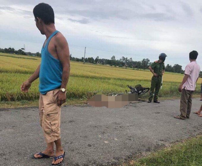 Hiện trường vụ tai nạn.