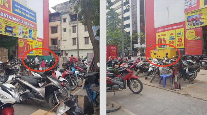 Hai m&aacute;y ph&aacute;t điện của si&ecirc;u thị điện m&aacute;y Media Mart đặt tại sảnh ch&iacute;nh to&agrave; nh&agrave; S&ocirc;ng Đ&agrave; - H&agrave; Đ&ocirc;ng khiến cư d&acirc;n rất lo ngại vấn đề mất an to&agrave;n PCCC