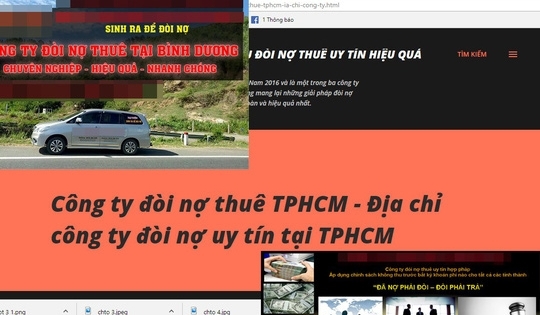 Quản chặt dịch vụ đòi nợ thuê