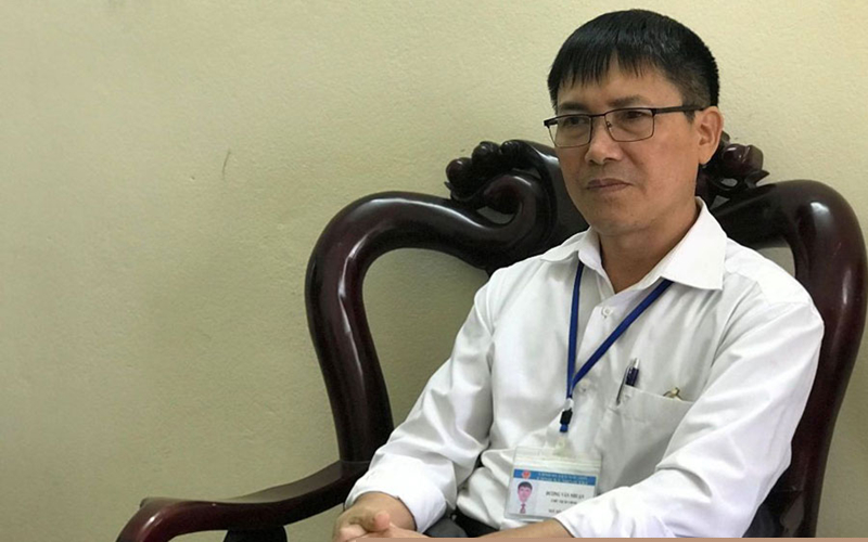 Ông Dương Văn Nhuận - Chủ tịch UBND xã Minh Trí.