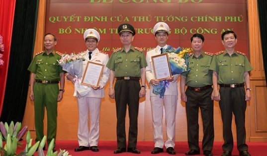 Quyết định Bổ nhiệm thêm 2 Thứ trưởng Bộ Công an