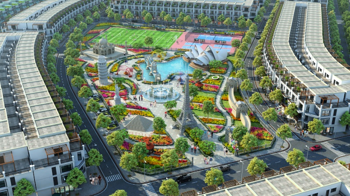 An Loc - TT cong vien the ky