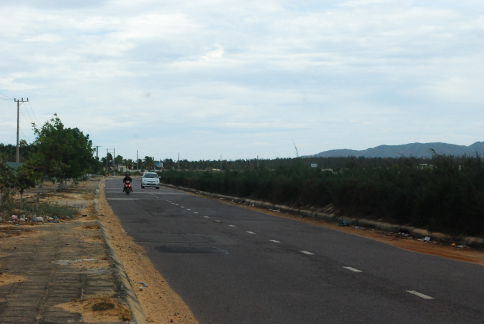 Đường vào khu du lịch FLC Quy Nhơn và Nhơn Hội.