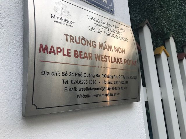 Chỉ ti&ecirc;u tuyển sinh của Trường Maple Bear Westlake Point (24 Quảng B&aacute;) đ&atilde; được đ&iacute;nh ch&iacute;nh, sửa th&agrave;nh chỉ ti&ecirc;u của Trường Maple Bear Canada c&oacute; địa chỉ tại t&ograve;a nh&agrave; Golden Westlake số 151 Thụy Khu&ecirc;, T&acirc;y Hồ, H&agrave; Nội v&agrave;o ng&agrave;y 28/5/2019.