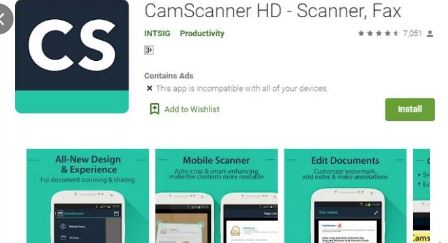 Ứng dụng CamScanner PDF 