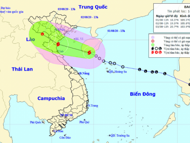 Bão số 2 xuất hiện trên biển Đông gây biển động và lốc xoáy