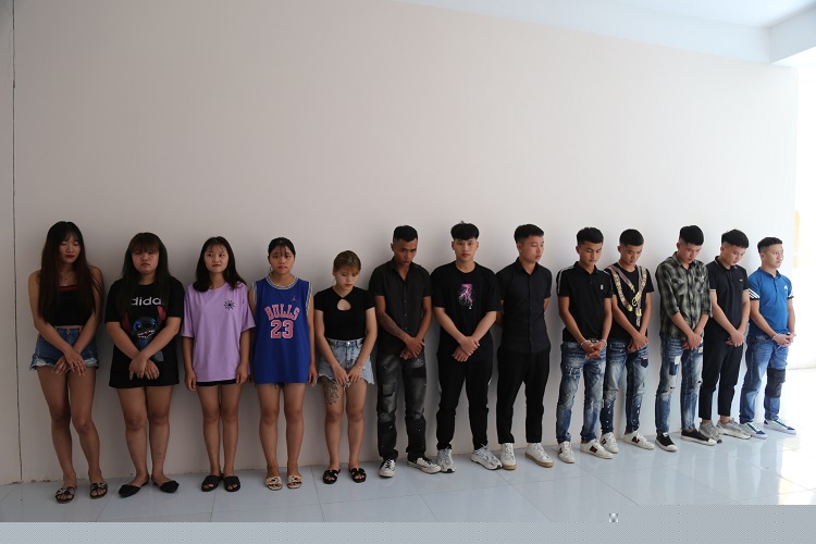 Các đối tượng bị bắt giữ.