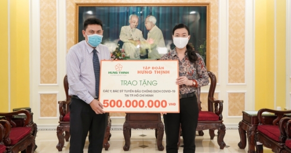 Tập đoàn Hưng Thịnh tiếp tục trích ngân sách 20 tỷ đồng ủng hộ hoạt động phòng, chống Covid-19