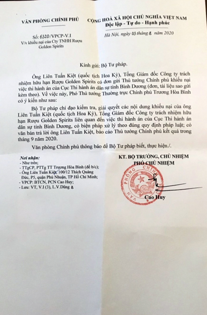 Công văn của Văn phòng Chính phủ chỉ đạo xác minh làm rõ nhưng cơ quan chức năng vẫn cưỡng chế dỡ bỏ tài sản Công ty G.S Việt Nam.