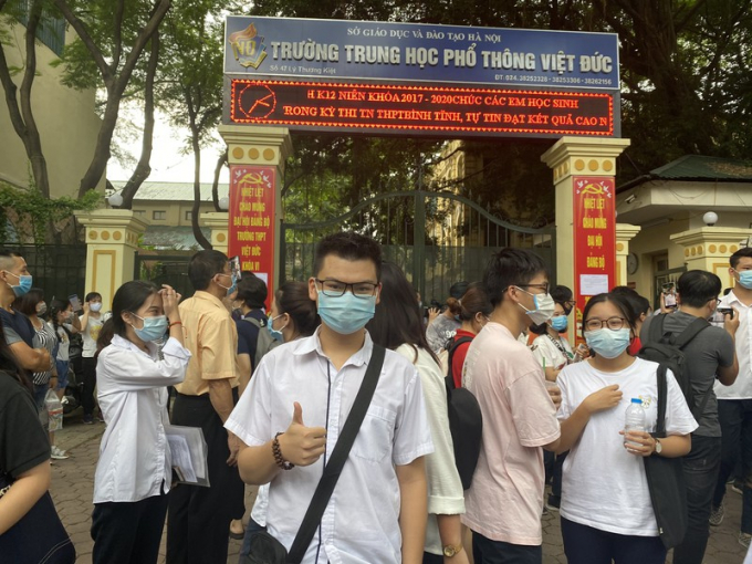 Thí sinh Đoàn Hoàng Sơn, học sinh trường THPT Việt Đức