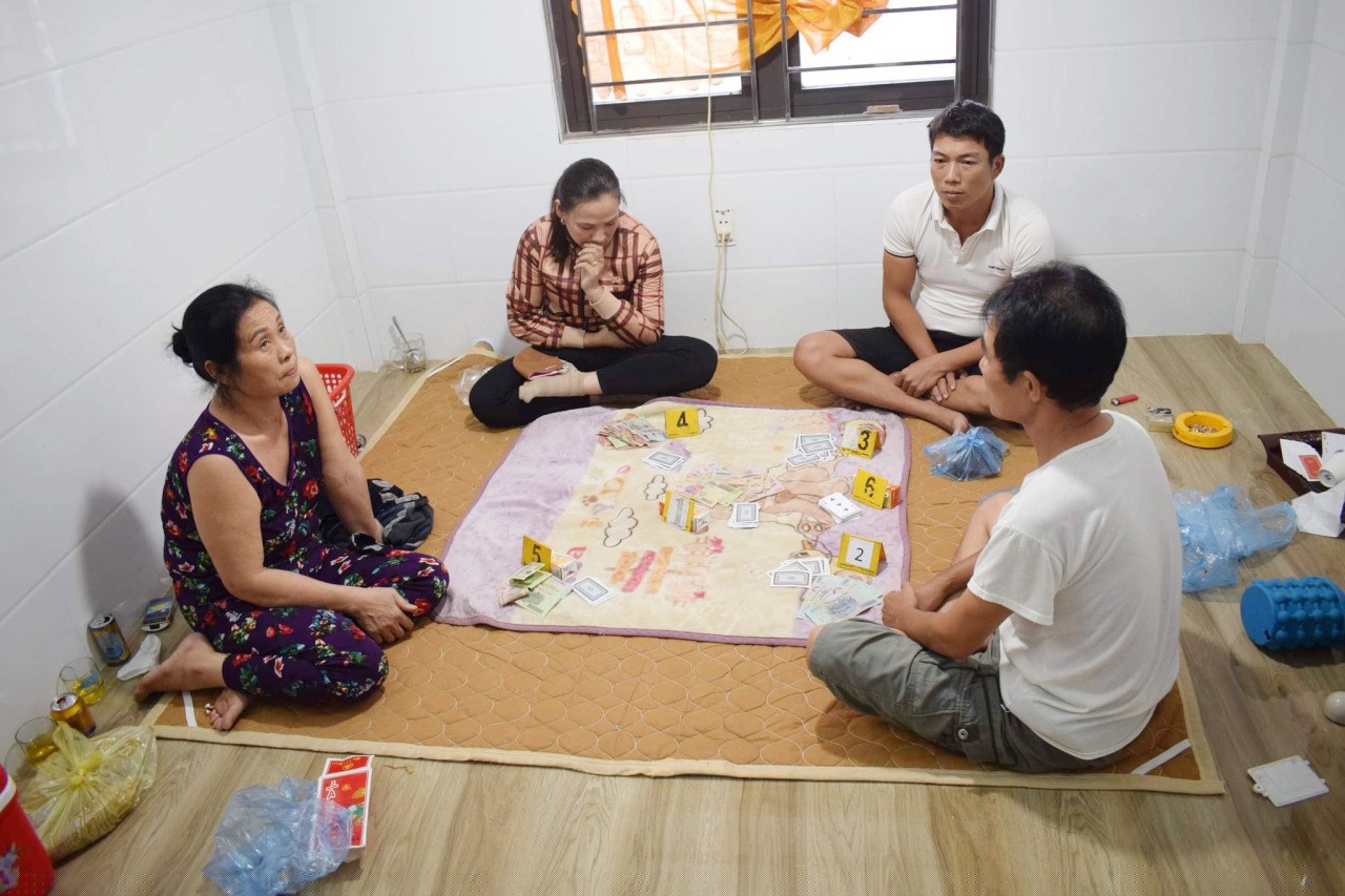 Hiện trường vụ đánh bạc