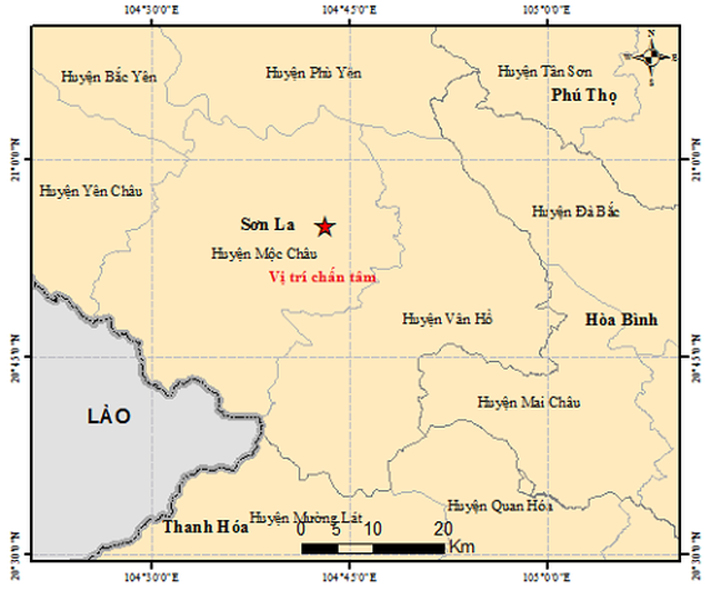 Tiếp tục xảy ra động đất ở Mộc Châu - Sơn La