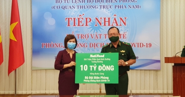 Chung tay đẩy lùi Covid-19 NutiFood  trao tặng hàng triệu phần quà dinh dưỡng cho Bộ dội Biên phòng cả nước