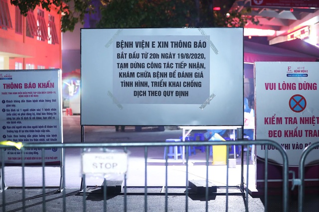 Hình ảnh đóng cửa Bệnh viện E sau khi ghi nhận ca mắc Covid-19 - 3