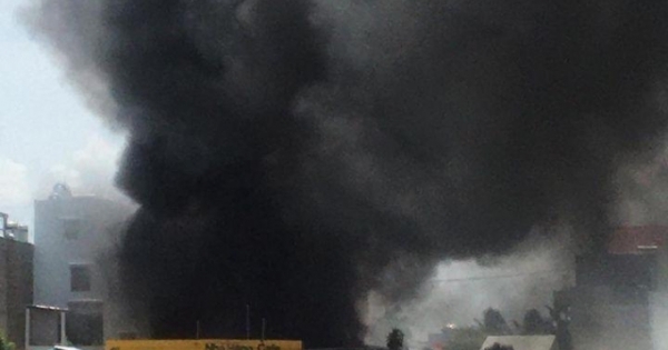 Nhà hàng Đồng Xanh ở TP HCM cháy lớn