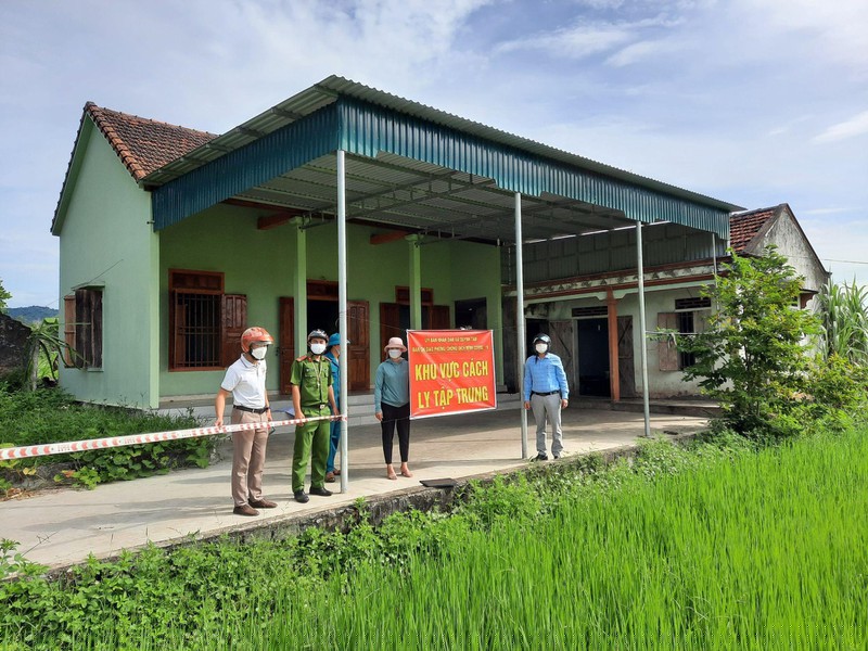 Một căn nhà tại xã Quỳnh Tam (Quỳnh Lưu, Nghệ An) được tận dụng để đón người cách ly.