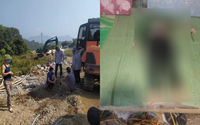 Hà Giang: Gầu máy xúc bất ngờ rơi khiến nam thanh niên tử vong