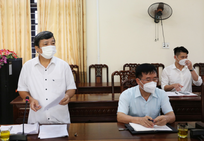 Đồng chí Nguyễn Bá Thành - Giám đốc Sở KH&amp;amp;CN phát biểu tại Hội nghị.