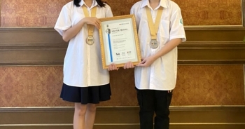 Vĩnh Yên (Vĩnh Phúc): Hai học sinh đoạt huy chương Bạc cuộc thi Olympic thế giới