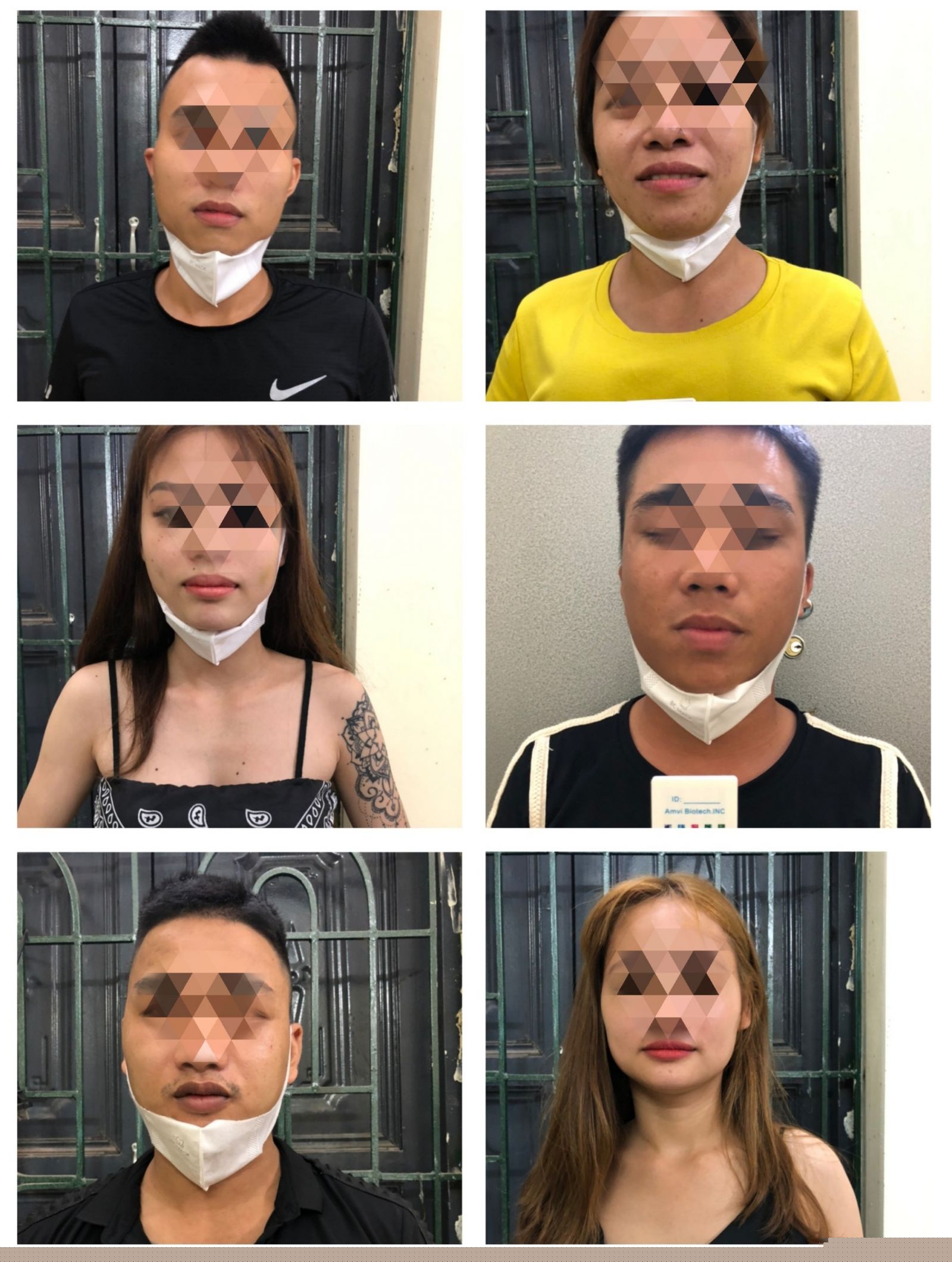 6 đối tượng dương tính với ma tuý