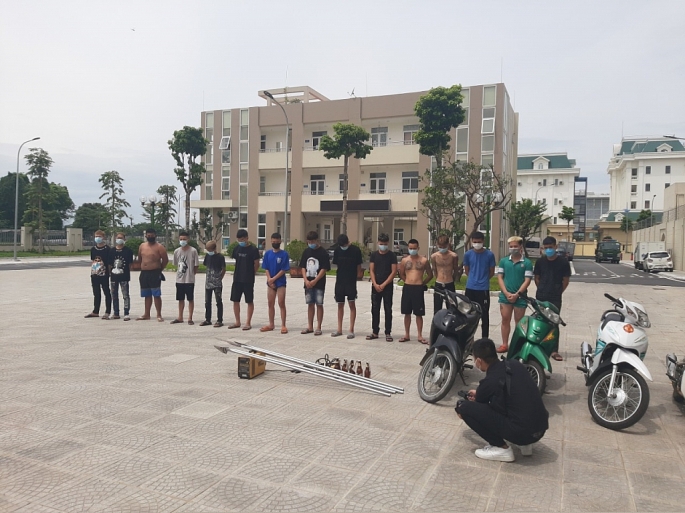 Nhóm đối tượng bị bắt giữ