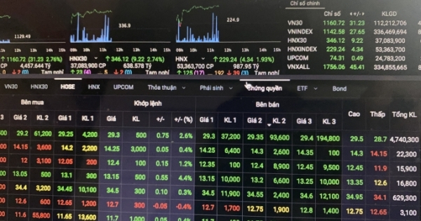 Dòng tiền sôi động, cổ phiếu chứng khoán đua nhau tăng trần