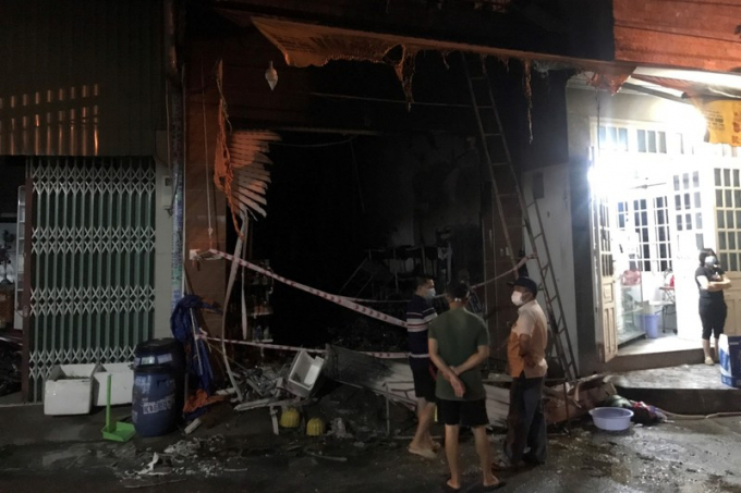 Căn bị cháy trụi khiến 5 người trong một gia đình tử vong.