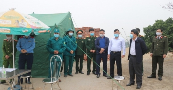 Vĩnh Phúc: Huyện Vĩnh Tường thành lập 4 chốt kiểm soát dịch bệnh Covid-19