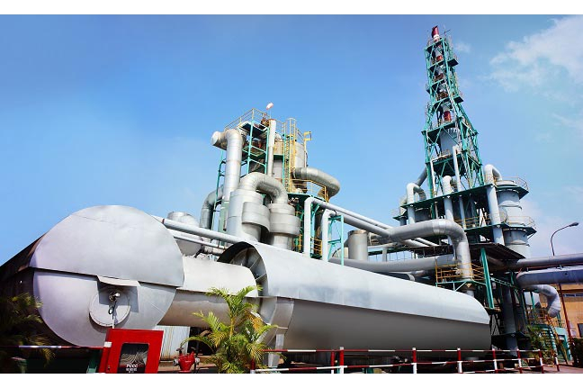 Tháp axit sunfuric tại Nhà máy Hóa chất Tân Bình 2 thuộc CSV