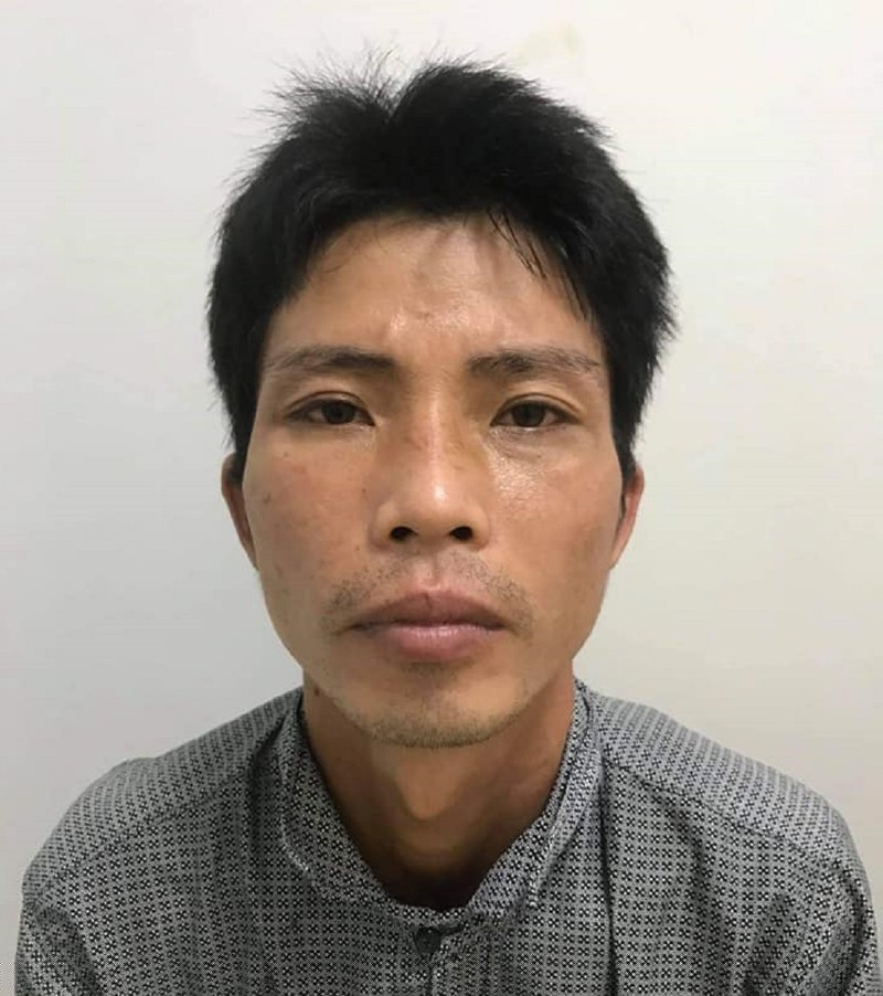 Nghi phạm Phạm Thanh Nhàn tại cơ quan Công an.Ả