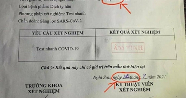 Tài xế sửa phiếu xét nghiệm để qua các chốt kiểm soát