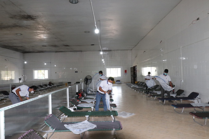 Bên trong khu điều trị Covid-19 GSI Bến Cát.